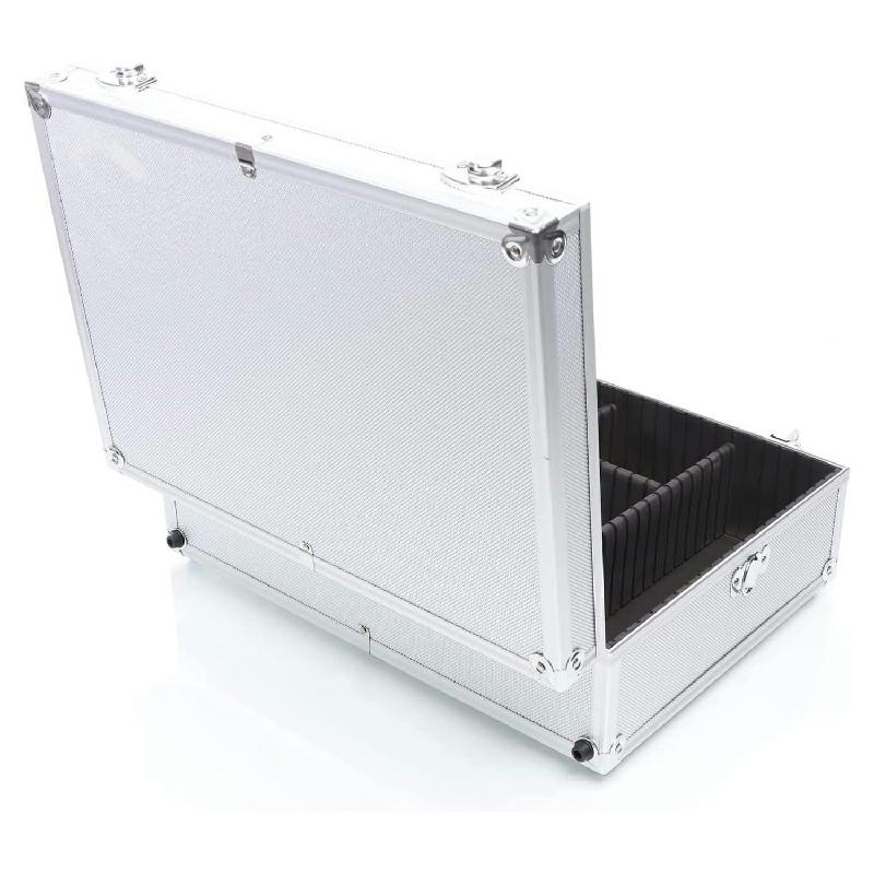 YORKSHIRE HOMEWARE Aluminum Hard Case Lockable Tool Box Briefcase Portable Storage Toolbox Universal Carrying Case Organizer Flight Cases Camera Equipment Tool Case with Removable Foam 7