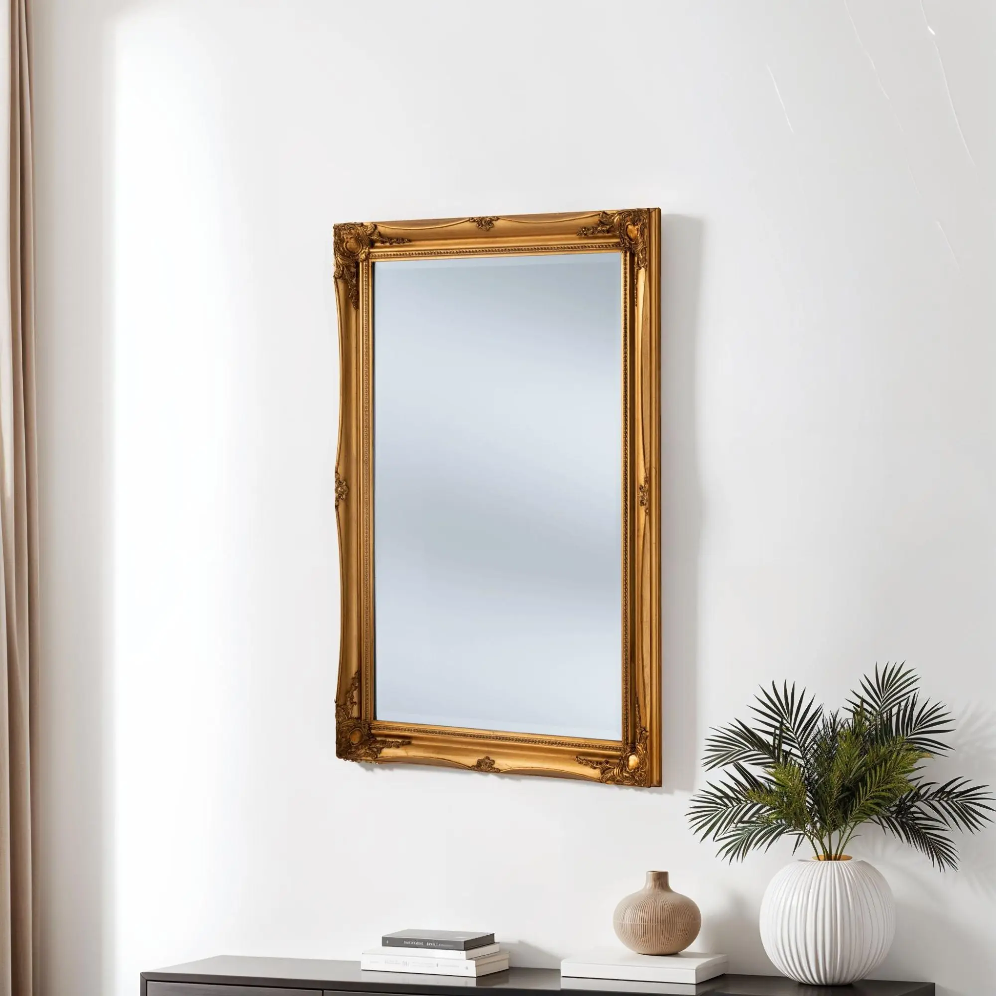 French Carved Gold Mirror