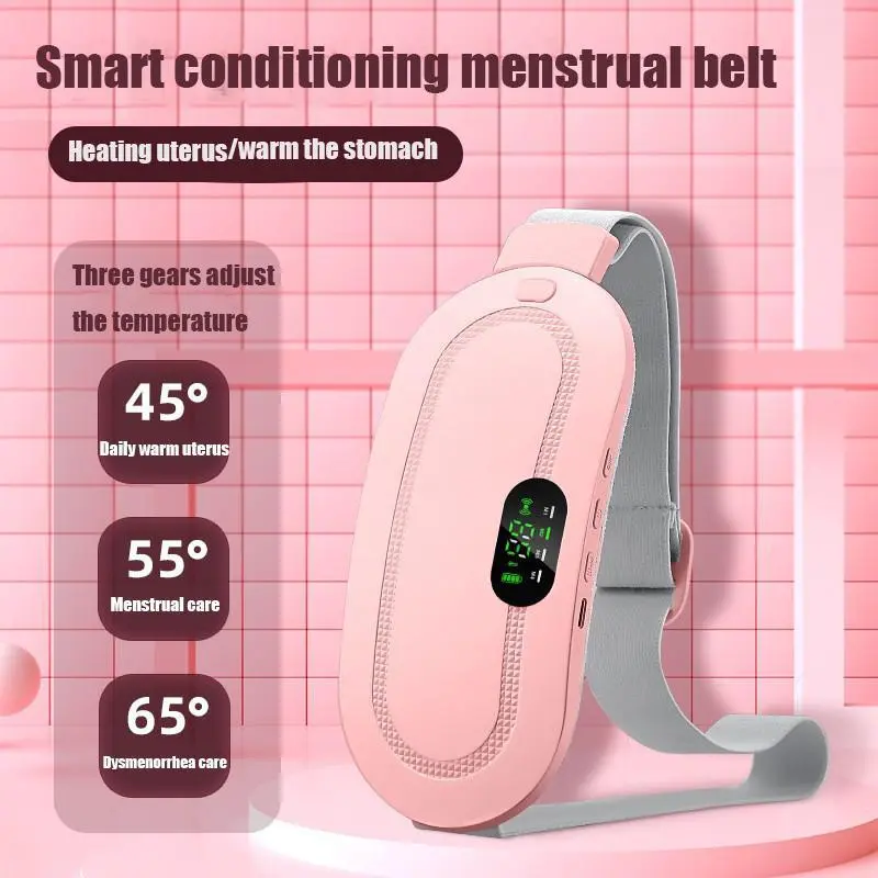 Portable Heating Pad for Period Cramps. Cordless Heating Pad Fast Heating warming Beit. Muiti-purpose Belly & Back Heating Belt for Women 4-modes Heat Compress Patch heating pad Comfort menstrual heater menstrual heater 1