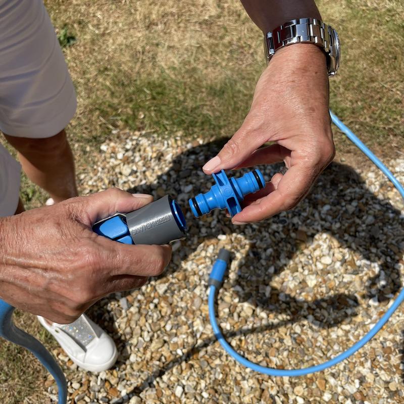 Qwickhose Double Male Hose Joiner - Coupler for Two Hosepipes 2