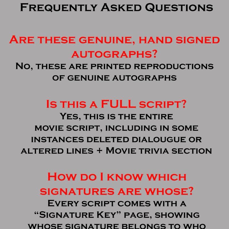 GAME OF THRONES SCRIPT WITH BEAUTIFUL PRINTED AUTOGRAPHS 3