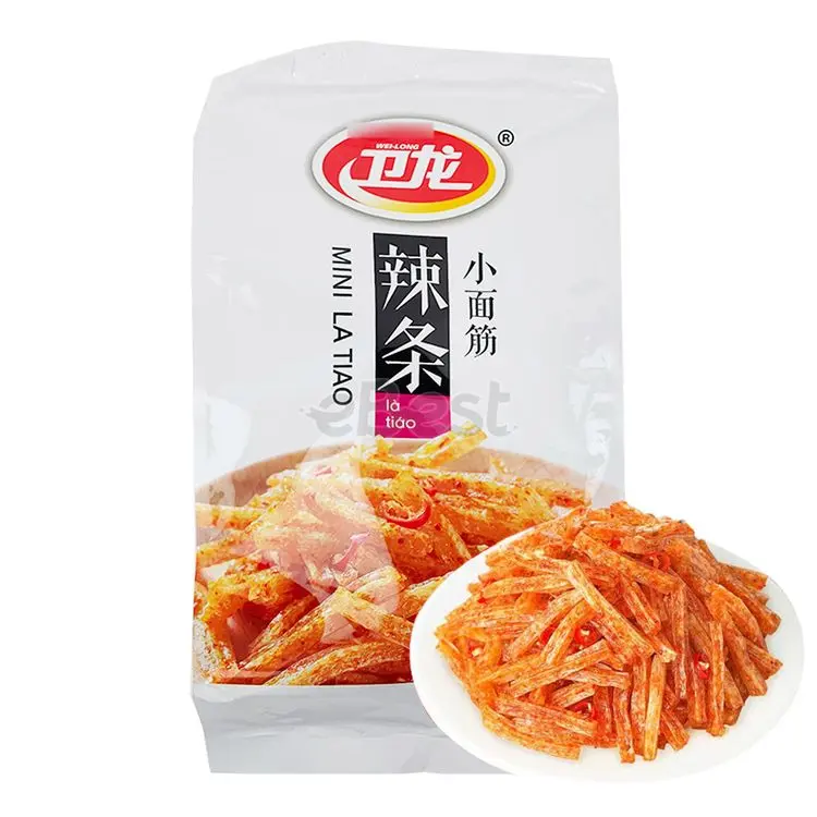 Wei Long Mini La Tiao Spicy Gluten Strips 60g (1 Pack to 3 Packs)