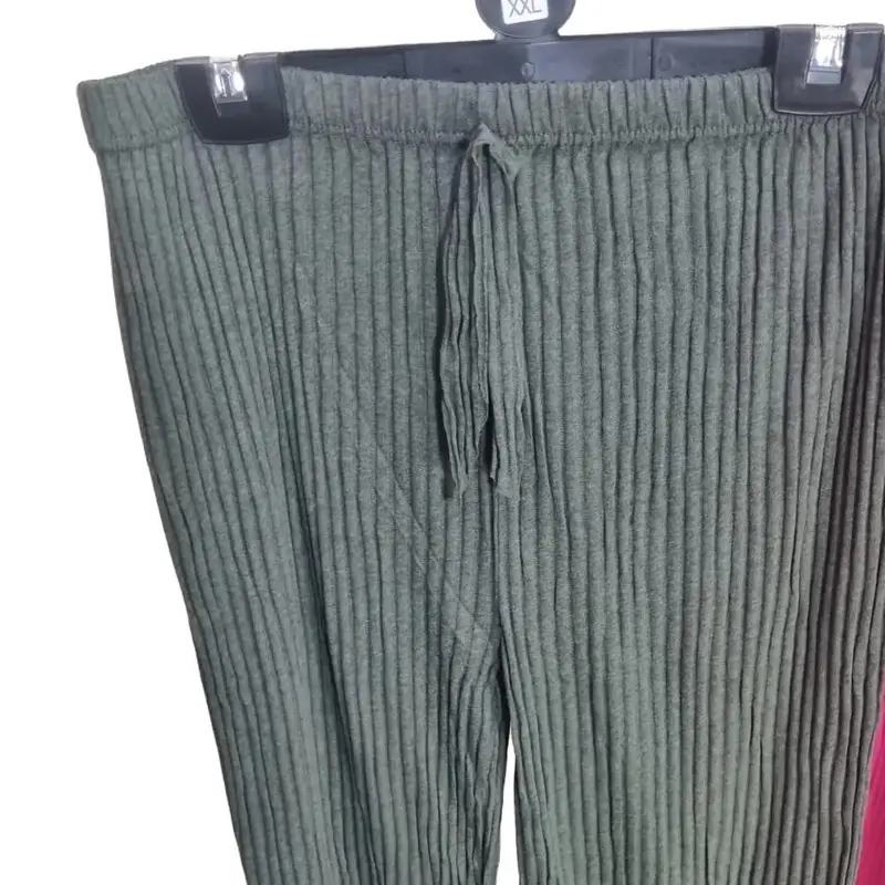 Made In Türkiye Cotton Women Ladies Plain Palazzo Trouser Lounge Flared Wide Leg Palazzo Pant Plus Size,Black,Pink,green,Beige,Blue Comfortable Womenswear Bottom Casual Ribbed 2