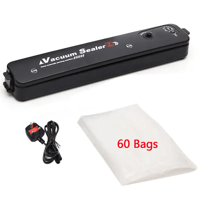 Vacuum Food Sealer Automatic Manual Sealer Dry Wet Pack Machine with 60 Bags UK 7