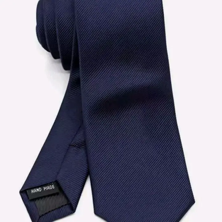 Men's Tie Plain Ties Satin Solid Color Slim Skinny Smart Party Wedding Thin Neck 6