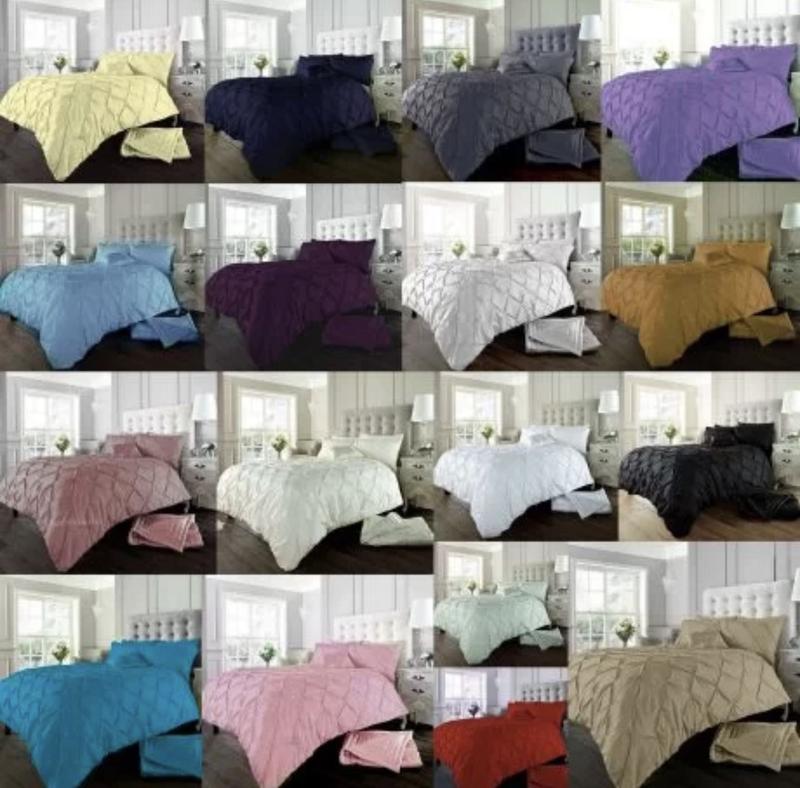 Product Introduction of Alexander duvet covers for bedding Alexander PinTuck Quilt Duvet Cover with Matching Pillow Case Reversible Comfortable Bedding Set Home Decor 1