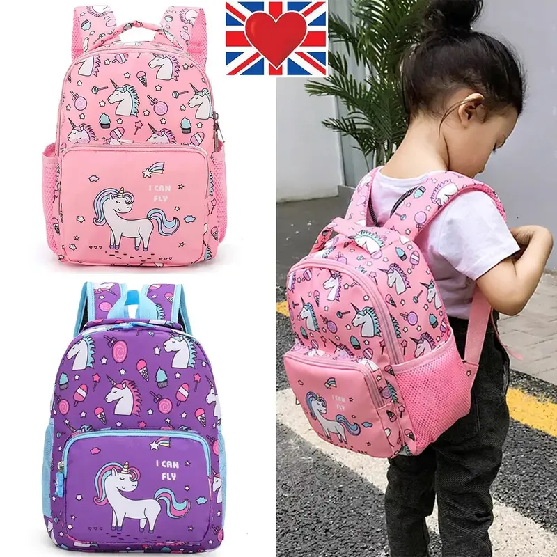 Kids Children Unicorn Backpack Girls Boys School Bag Rucksack Kindergarten Bags 0