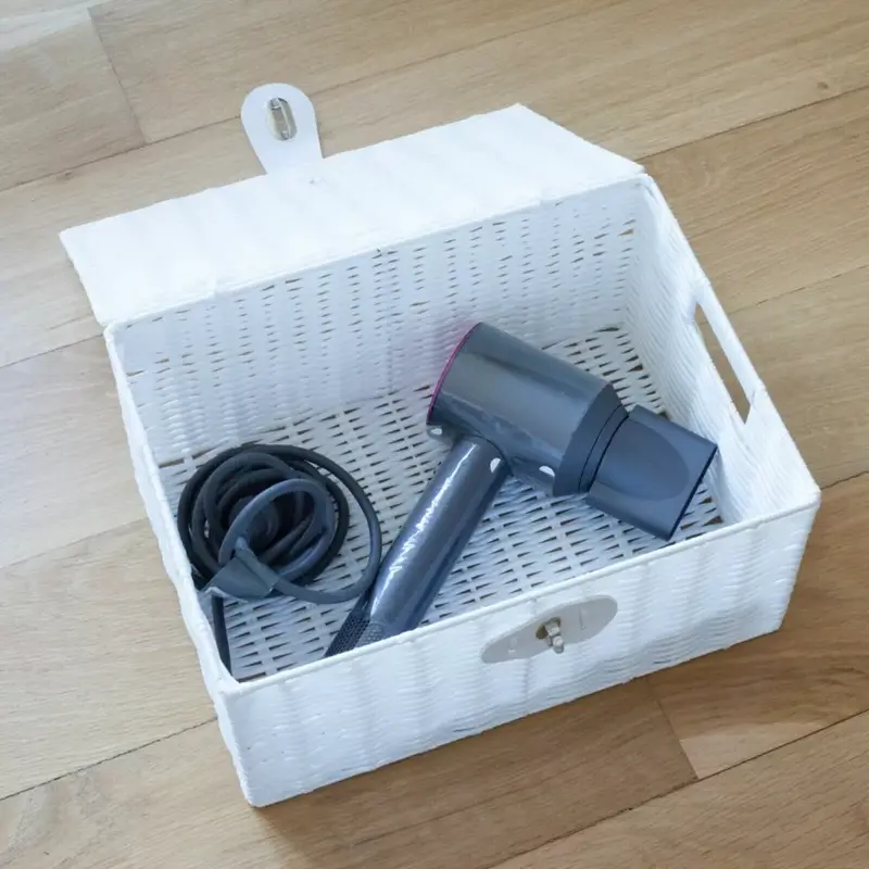 SET OF 3 RESIN WOVEN WICKER XMAS HAMPER BASKET STORAGE BOX WITH LID & LOCK GIFT 6