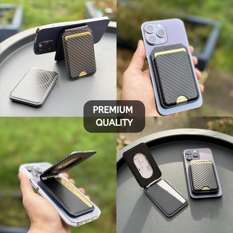 iPhone Magnetic MagSafe Wallet with Adjustable Stand, 3-4 Card Holder 4