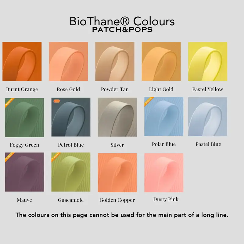 BioThane Dog Leash | Patch&Pops | 19mm Width | Choose Your Colors | Waterproof & Hypoallergenic 3