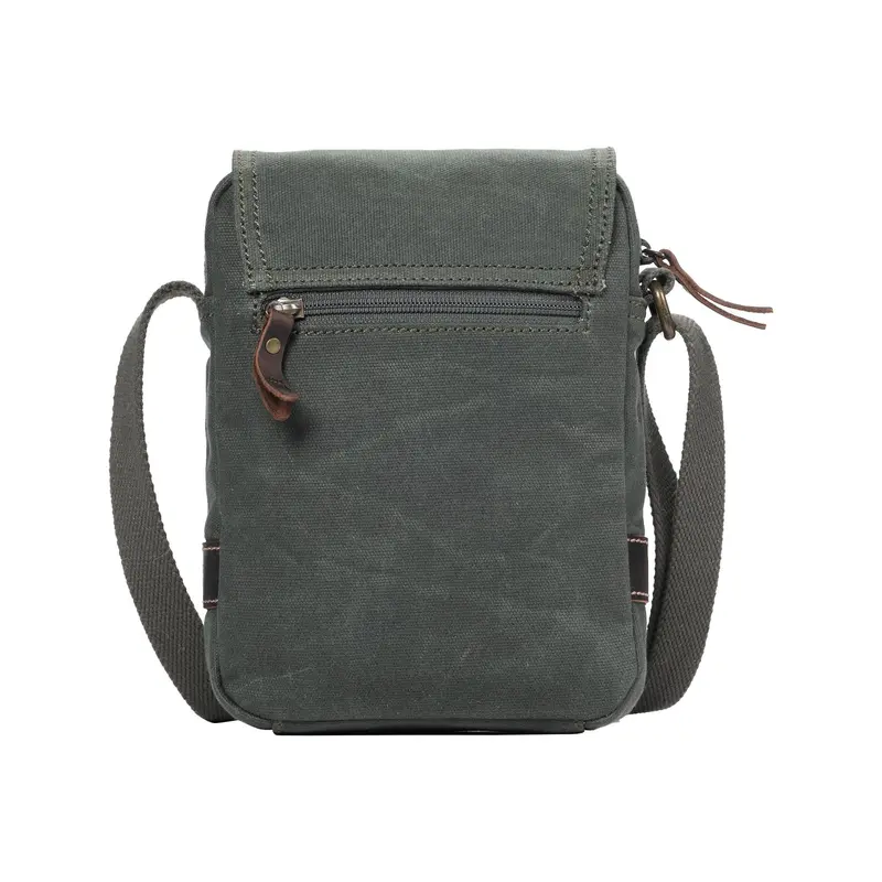 TRP0547 Troop London Heritage Canvas Across body Bag, Small Travel Bag, Shoulder Bag 7