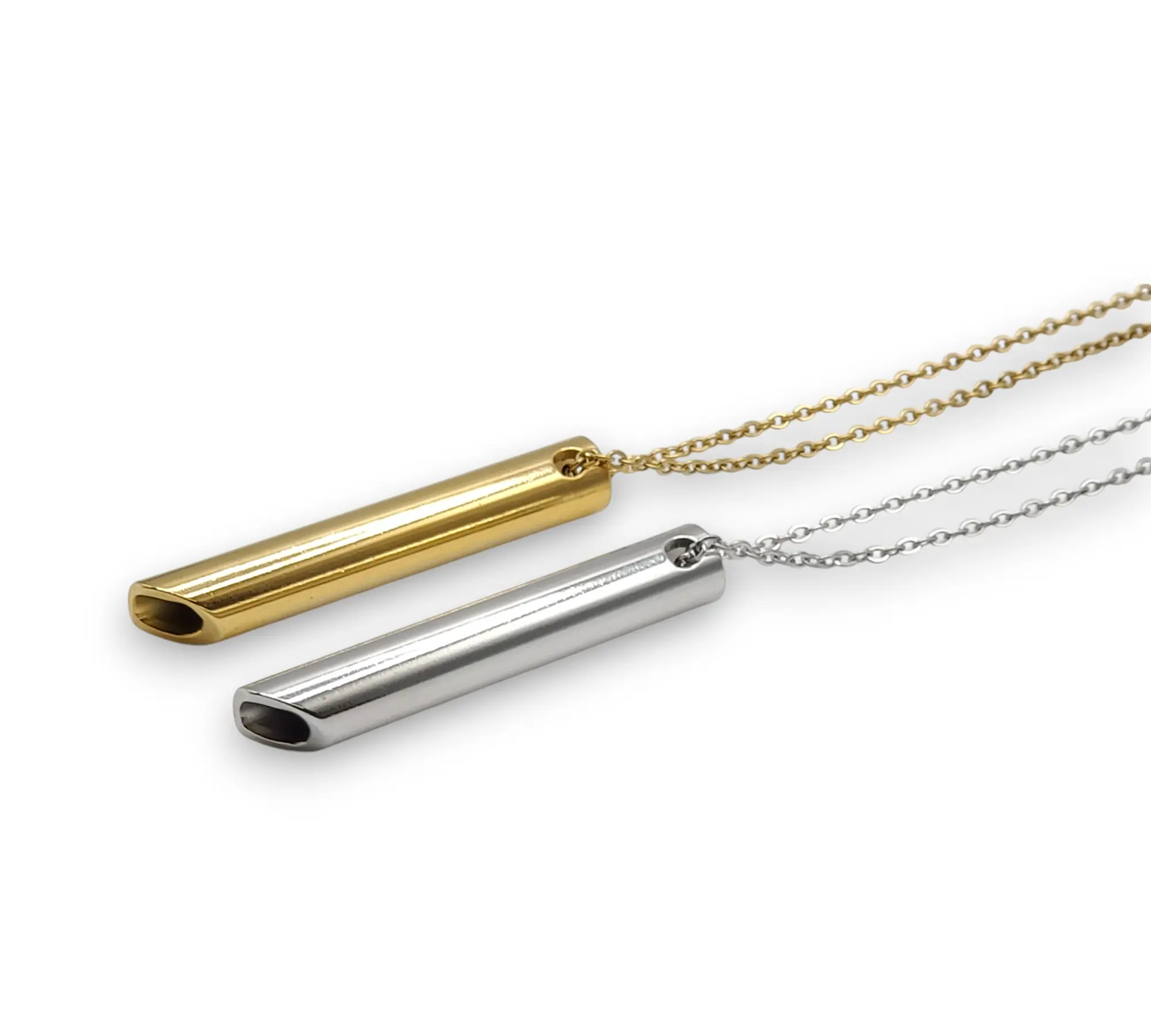 Breathe Easy Anxiety Release Necklace, Stainless Steel Mindfulness Breathing Jewellery, Stress Relief Aid