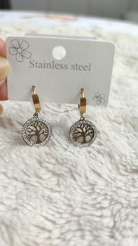 Product Review of 1 Pair Fashionable Tree of Life Design Dangle Earrings, Floral Engraved Design Drop Earrings, Fashion Jewelry for Women from S**i G** 0