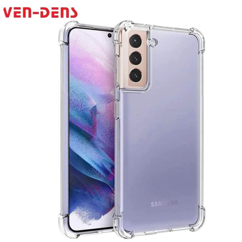 Ven-Dens Samsung Galaxy S22 Ultra / S22+ / S22 TPU Clear Case Protective Cover with Reinforced Corners – Clear Accessories Protection Casing Shockproof Cellphone Smartphone Phonecase Devices Luxury Silicone Transparent Handheld Protective Case Rubber 1