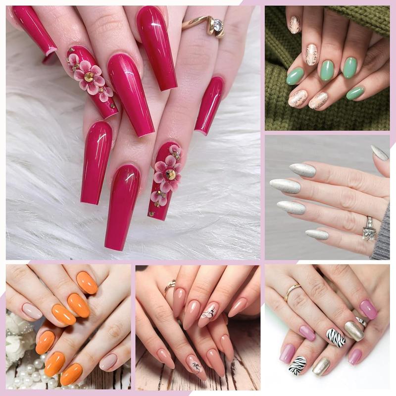 Gel Nail Polish Starter Kit, Phoenixy 12 Colours Soak Off Gel Nail Polish Set with Nail Lamp 8ml Gel Nail Kit Gift Set for Women 4