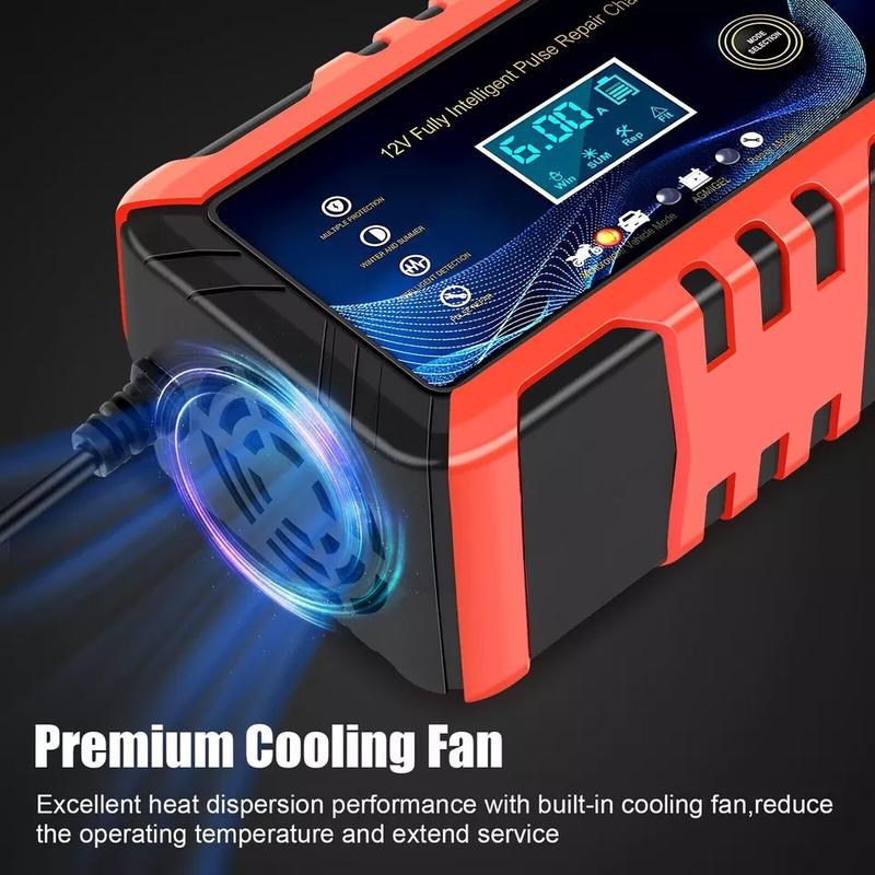 Product Introduction of Fully Automatic Smart Charger for Car Battery 12V 6-Amp with Trickle Charging and Maintainer - Multi-Vehicle Compatibility 3