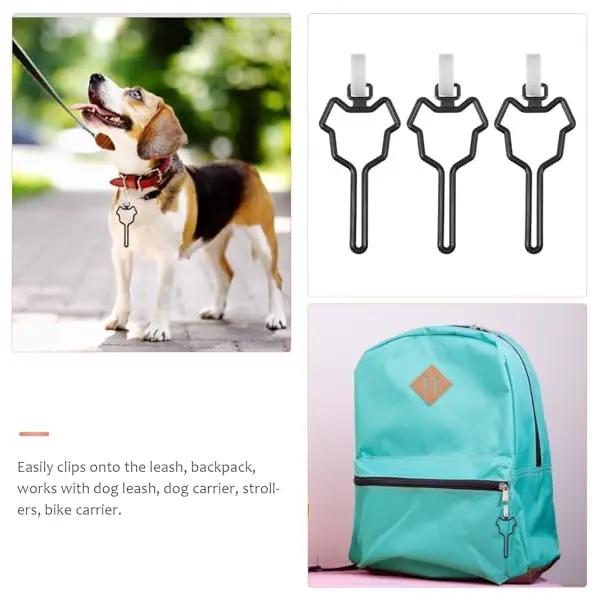 5 pcs Pet Poop Bag Clip Dog Poop Bag Holder Hands Dog Waste 2