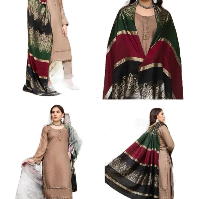 Danak Suit with Kashmiri Shawl - Perfect for Any Occasion Dress Traditional Womenswear Clothing Comfort
