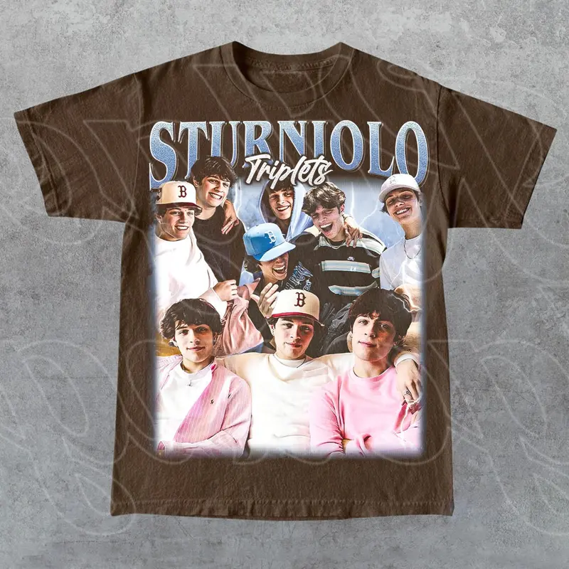 Sturniolo Triplets Vintage Shirt, Gift For Woman and Man Unisex T-Shirt, Bootleg Graphic Tee, All Weather Clothing, Cotton Pullover, Size Available Up To 3XL 1