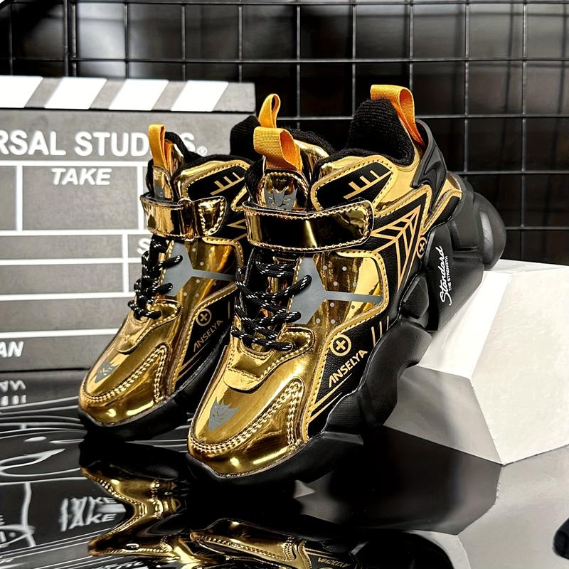 Product Introduction of New Fashionable Boys' Sports Shoes Waterproof, Anti slip, Wear resistant Children'S Running Shoes Outdoor Basketball Shoes Middle and Big Children'S Running Shoes 5