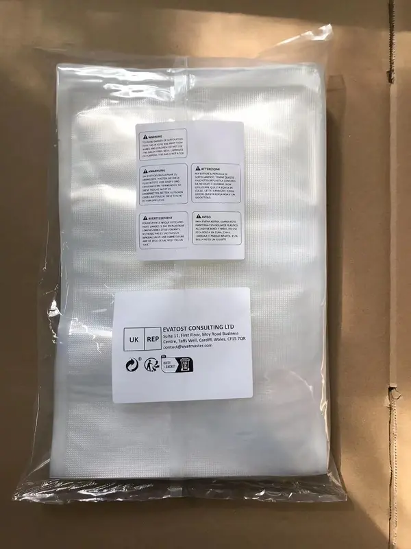 Food Sealer Bags 20X30cm 100 Bags Commercial Grade Textured Food Vacuum Sealer Bag Thick Embossed Bags Upgrade Design Pre-Cut Bag BPA Free for Food Storage Sous Vide Cooking 8
