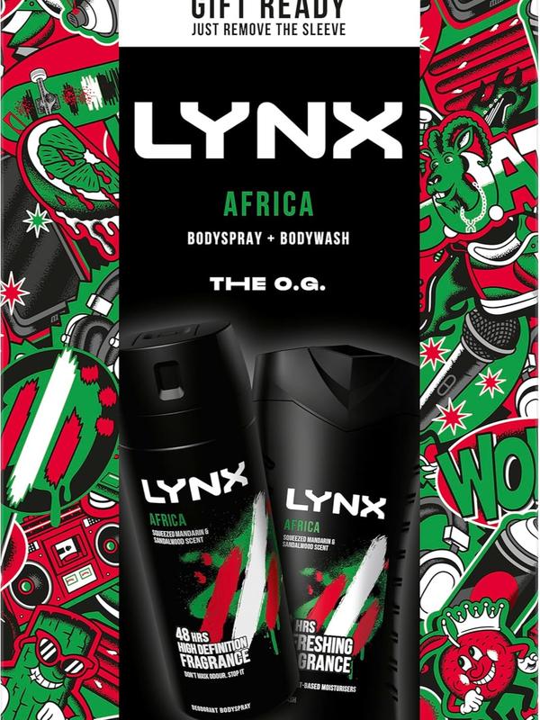 Africa The O.G. Duo Deodorant Gift Set Body Wash & Body Spray perfect for his daily routine 2 piece Body Care Scent 1