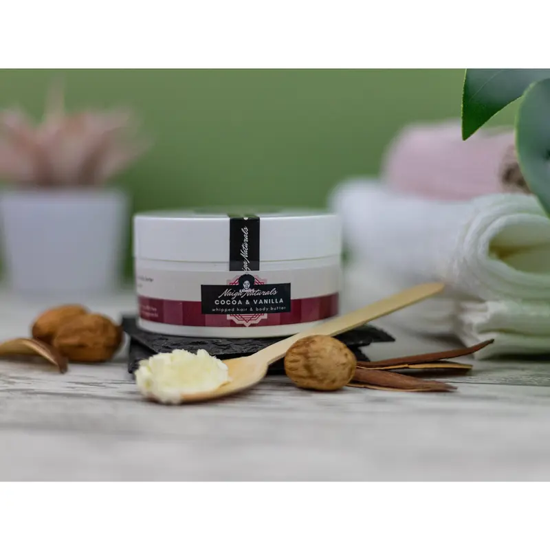 Cocoa & Vanilla Whipped Hair and Body Butter (200ml) 1