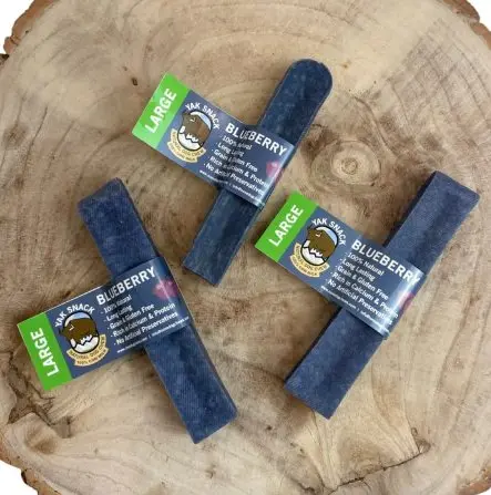 Nova Dog Chews Yak Snack - Blueberry, Strawberry, Apple, Peanut Butter 1