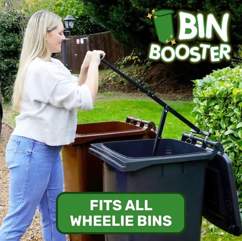 Bin Booster - No More Overflowing Bins- Introducing Bin Booster, the hygienic HANDS-FREE way to dramatically reduce the volume of your general waste, garden waste & recycling 8