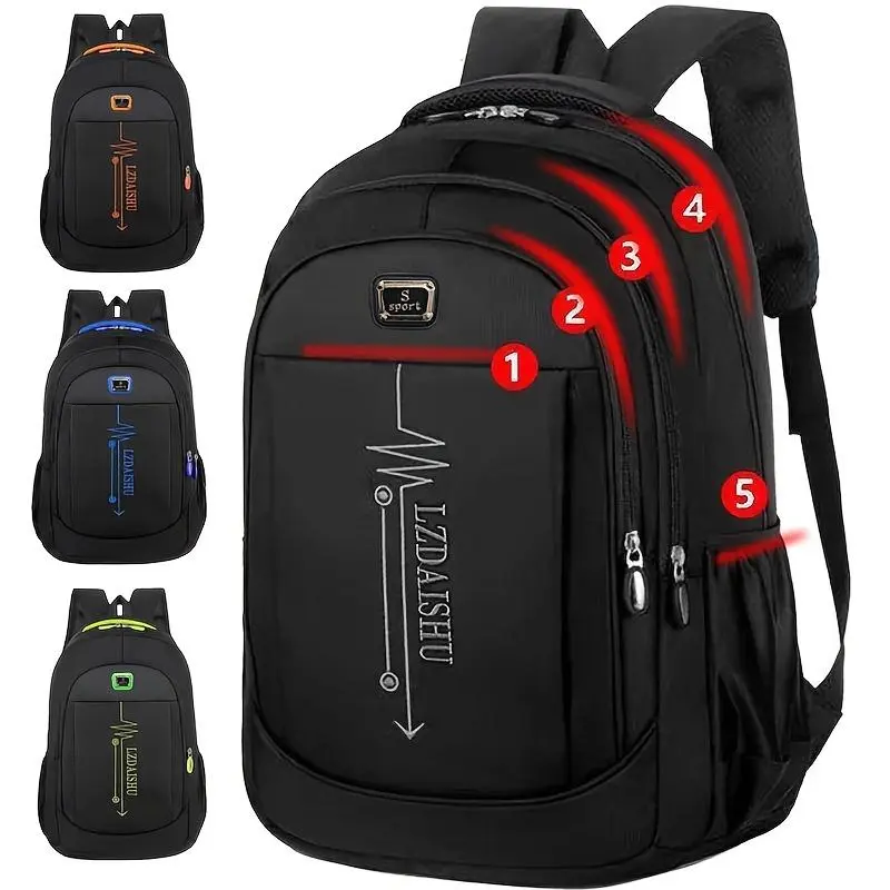 Large Capacity Casual Backpack for Men - Perfect for School, Work, and Travel 0