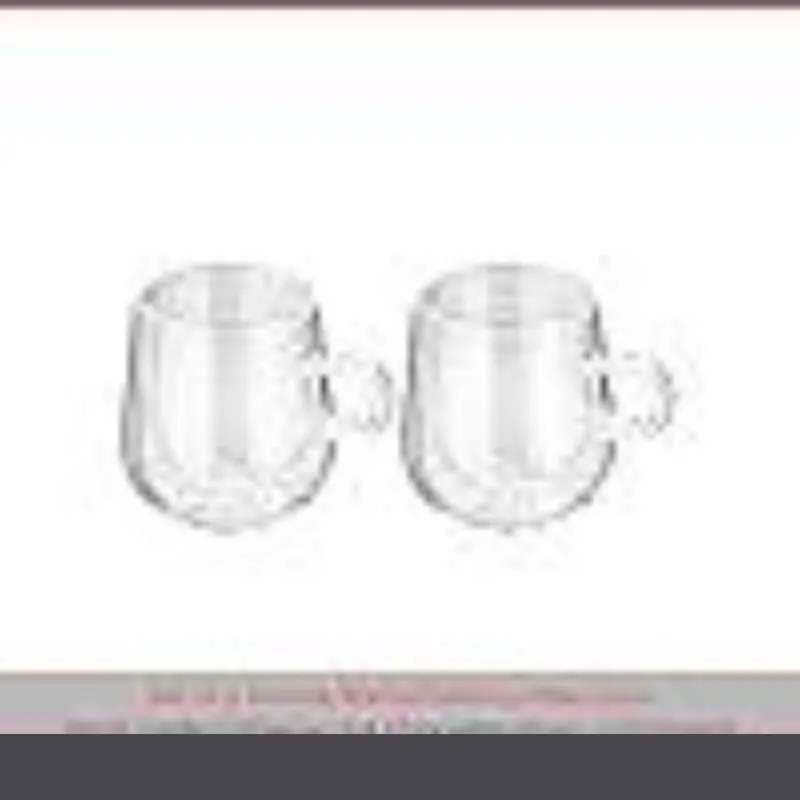 Double Walled Glass Coffee Cups, Set of 2, Vacuum Insulated, Handcrafted Artisan - Strong & Heat Resistant-cups-kitchenware 5