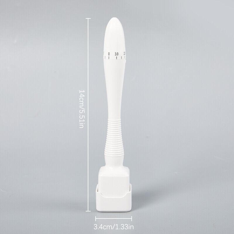 Derma Stamp, 0-3mm Adjustable Micro needling Pen with 140 Titanium Pins, Dermastamp Derma Pen Micro needling Stamp for Women Men, Derma Roller for Hair Scalp Beard Growth Face Body Comfort 7