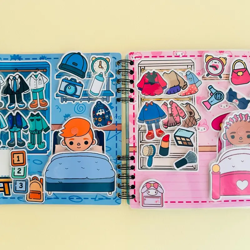 Toca Boca house Game children velcro book 1
