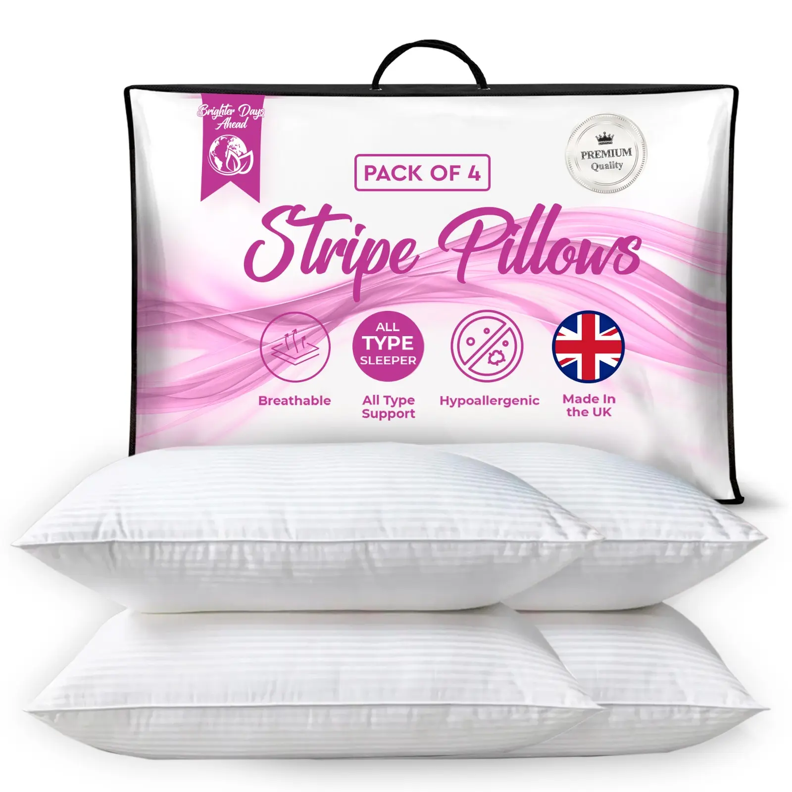 Hotel Quality Pillows | 2 Pack, 4 Pack, 6 Pack, 8 Pack, 10 Pack | SAME DAY SHIPPING | Extra Filled Luxury Pillows tiktok  shop