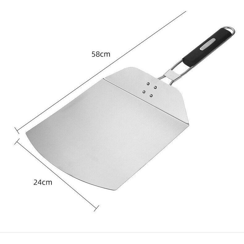 Folding Pizza Peel Spatula Long Handle Turning Super Smooth Paddle Non-Stick 6