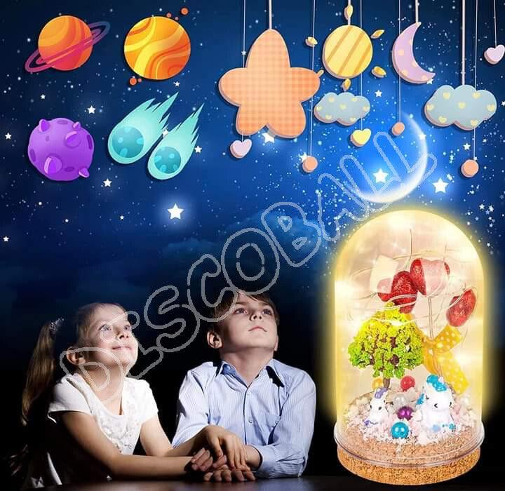 DIY Double Unicorn Night Light Create Your Own Mini Landscape Craft Kit For Baby 4