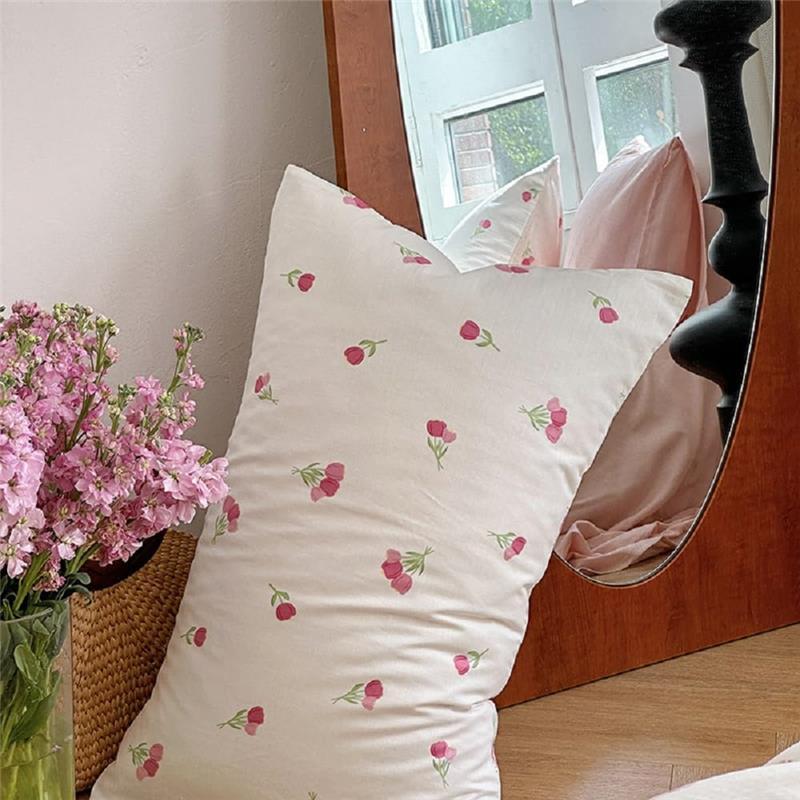 Double Duvet Cover Set Floral Bedding Modern Comforter Cover with Zipper Closure and 2 Pillowcases 7