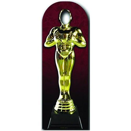 Golden Award Statue Stand In Cardboard Cutout - 183cm 0