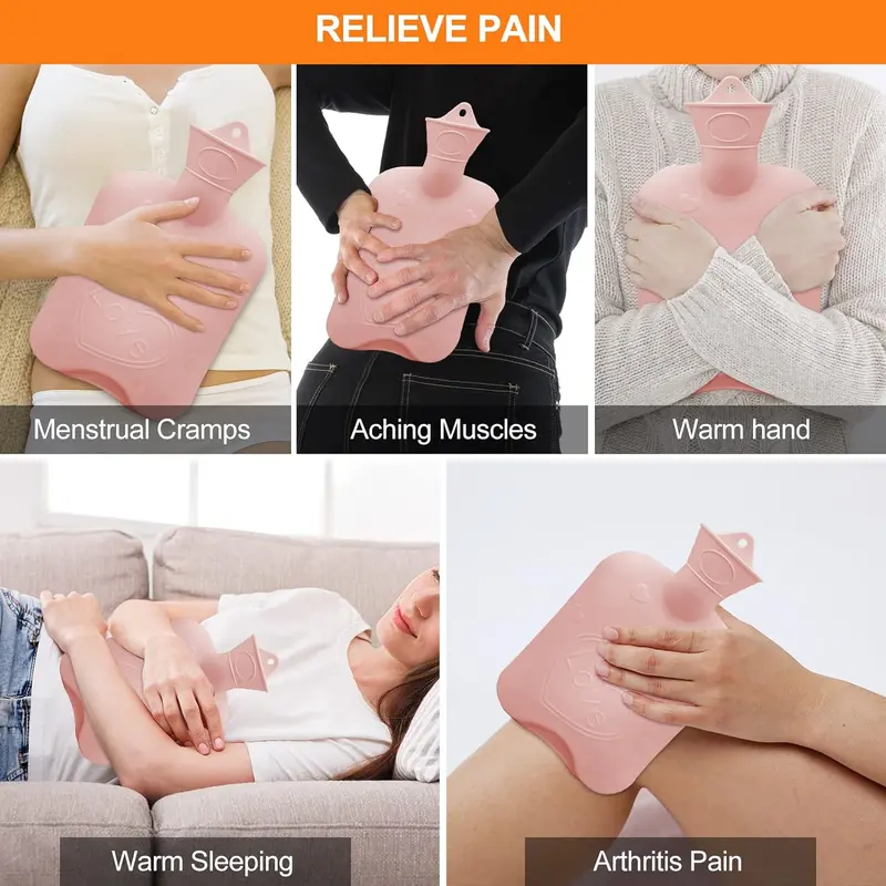 3-Piece Hot Water Bottle Belt Comforting Wearable Wrap Around Stomach Back Waist Soft Christmas Gift 7
