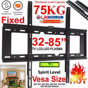 TV Wall Bracket Mount Slim 3D LCD Led Plasma for 32 40 50 55 60 65 70 80 85 Inch