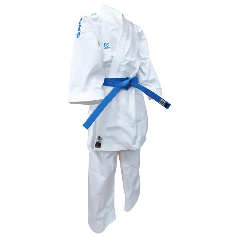 WKF Karate Adults Premier League Elite Kata Uniform Blue - 12oz 0