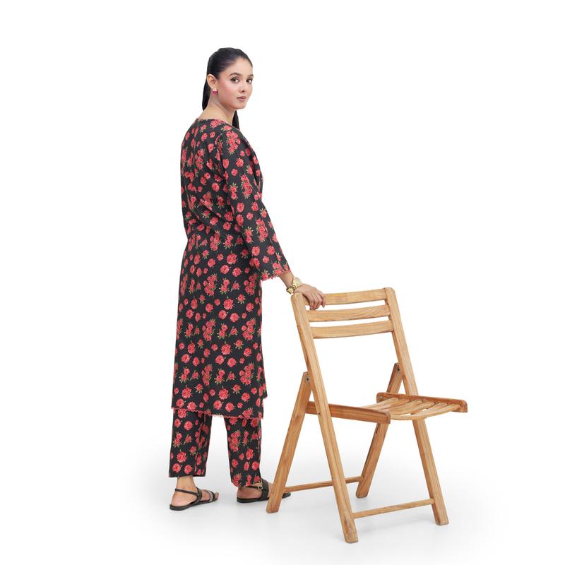 Product Introduction of Kahani Womens 2 PC CoOrd Khaddar Suit Casual Ladies Floral 2pc Set Pakistani Asian New Kurta Shirts Trouser 1