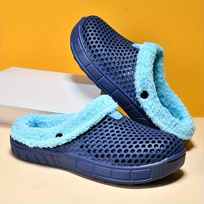 Women's Winter Warm Clogs With Fleece Lining, Comfortable & Fashionable Outwear Non-slip Slippers 7