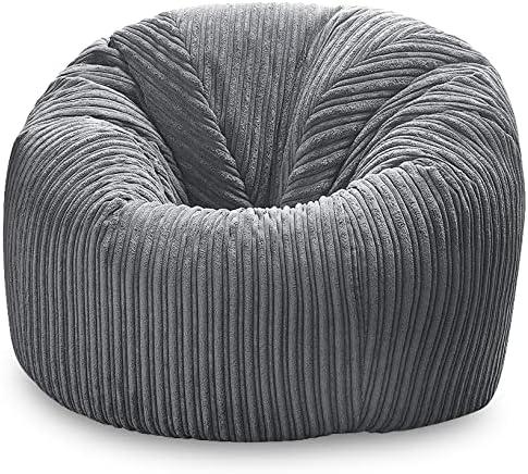 Jumbo Cord Beanbag Chair, Large in Plush, Great as Beanbag Lounger/Recliner 3