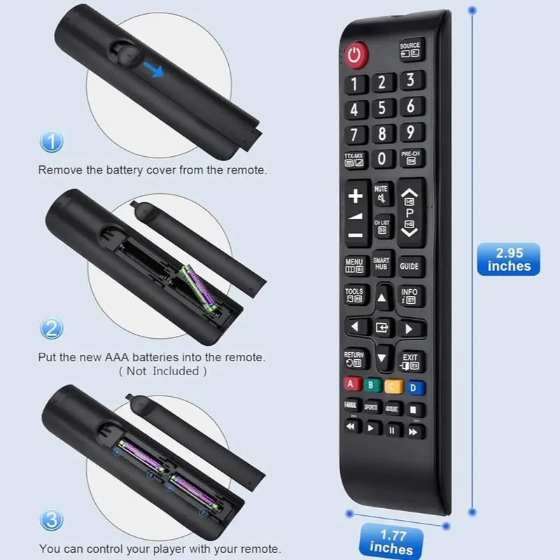 BN59-01247A Remote Control compatible samsung bn59-01247a remote control Adapted to samsung remote controls for smart tv BN59-01175N AA59-00786A AA59-00602A UE55KU6500U UA78KS9500W UA88KS9800 6