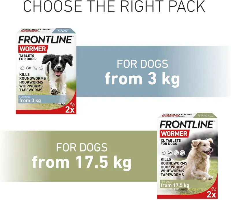 FRONTLINE WORMER - XL Worming Tablets for Dogs - 2 Tablets 4