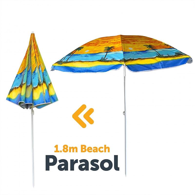 Product Introduction of 1.8m Beach Parasol Garden Parasol Sunshade for Outdoor Terrace 10