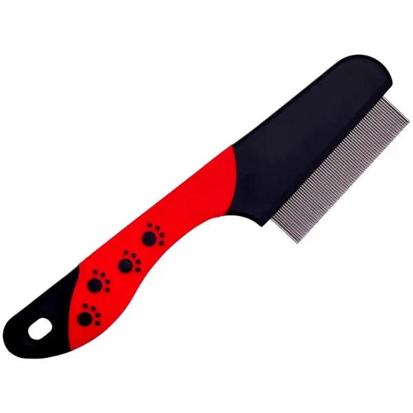 Masterclip | Flea Comb - Flea Removal Grooming Comb for Cats, Dogs, Rabbits. Effective against Fleas, Nits, Biting Pests, Ticks, Flea Dirt, Ectoparasites pink deshedding  brush 0