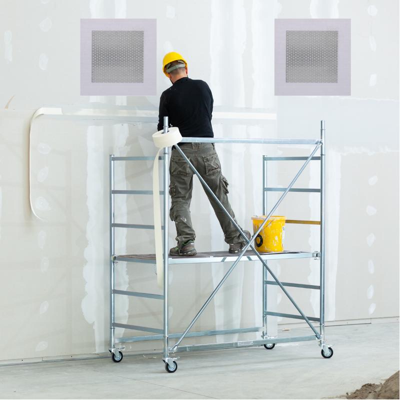 Self Adhesive Wall Repair Patch 10x10cm Mesh Drywall Ceilings Plastering 4