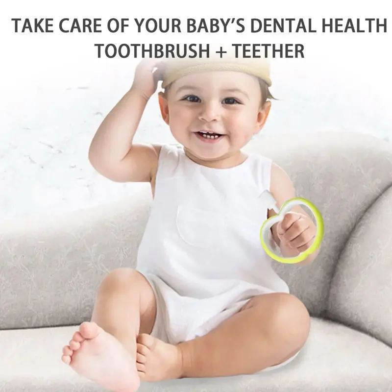 Super Cute Apple Silicone Teething Toy for Babies – Food Grade, Chewable & Durable Teether 4